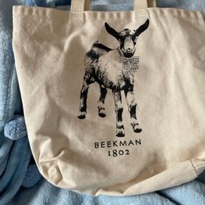 Beekman 1802 Canvas Tote, Printed on both sides, w/o tags